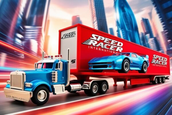 Jada Toys Speed Racer International Flatbed with Mach 5: A Detailed Exploration Jada Toys Speed Racer International Flatbed with Mach 5
