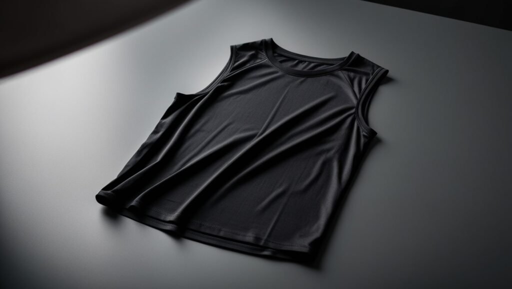 The OC Marisa Black Sleeveless Rocker T-Shirt
